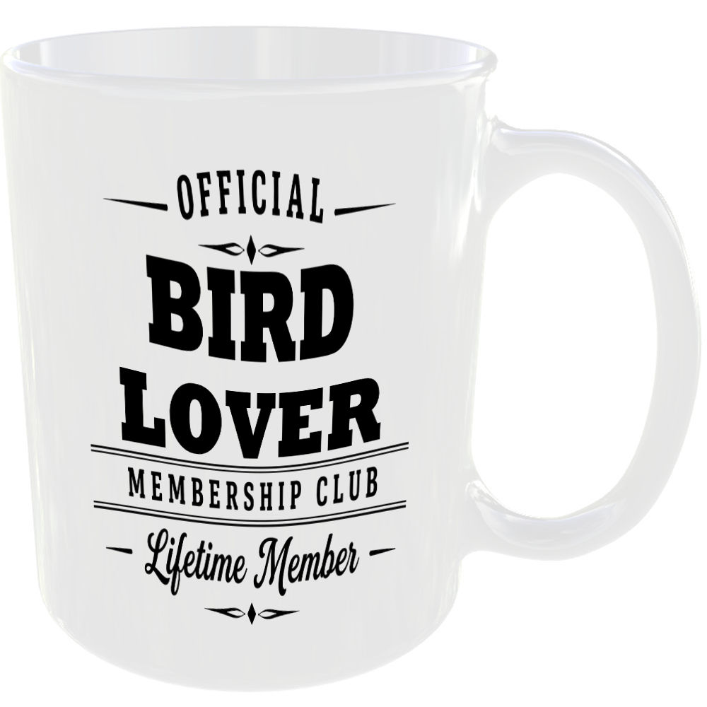 Official Bird Lover Membership Club Funny Ceramic Mug Pet Owner Birthday Gift ☕ - Image 2