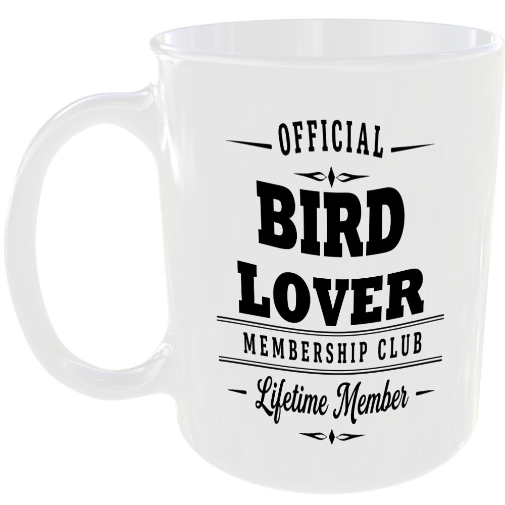 Official Bird Lover Membership Club Funny Ceramic Mug Pet Owner Birthday Gift ☕