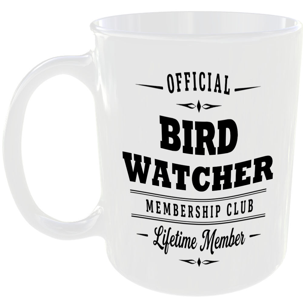 Official Bird Watcher Membership Club Funny Ceramic Mug Bird Lover Gift