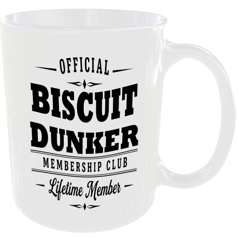 Official Biscuit Dunker Membership Club Funny Ceramic Mug Foodie Kitchen Tea Cup - Image 2