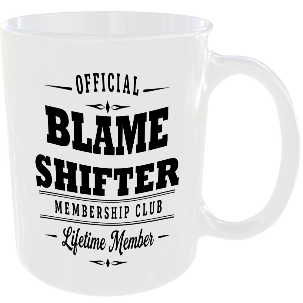 Official Blame Shifter Membership Club Funny Ceramic Mug Rude Banter Novelty Tea - Image 2