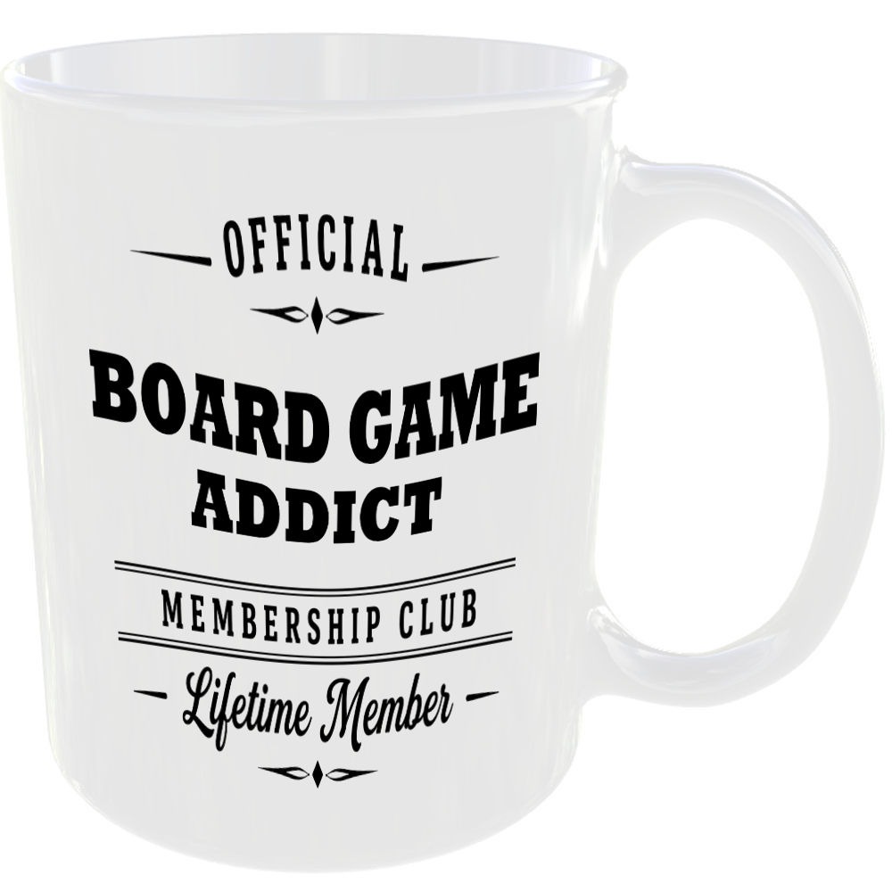 Official Board Game Addict Membership Club Funny Ceramic Mug Collector Hobby Tea - Image 2