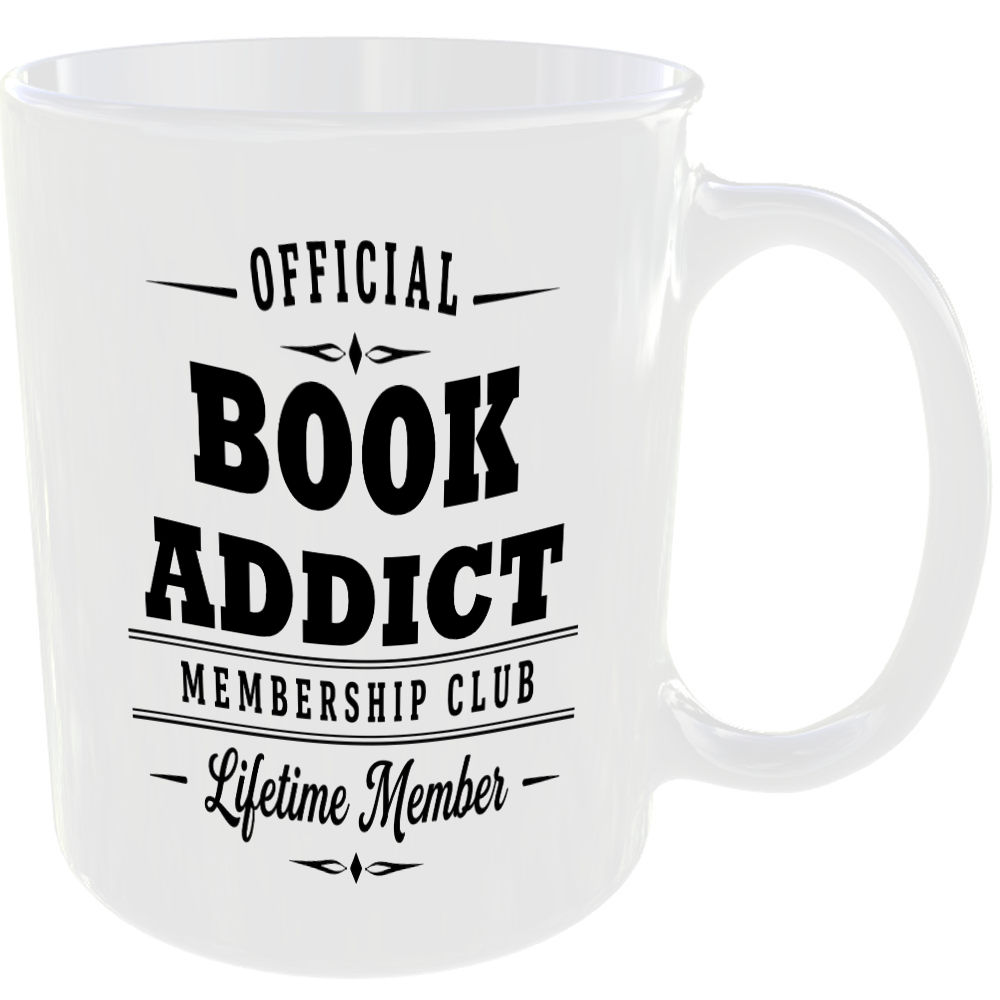 Official Book Addict Membership Club Funny Ceramic Mug Entertainment Fan Novelty - Image 2