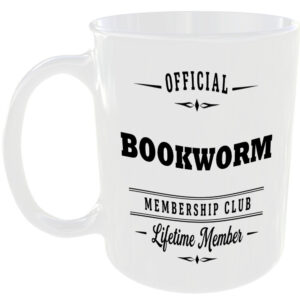 Official Bookworm Membership Club Funny Ceramic Mug Birthday Gift Tea Coffee Cup