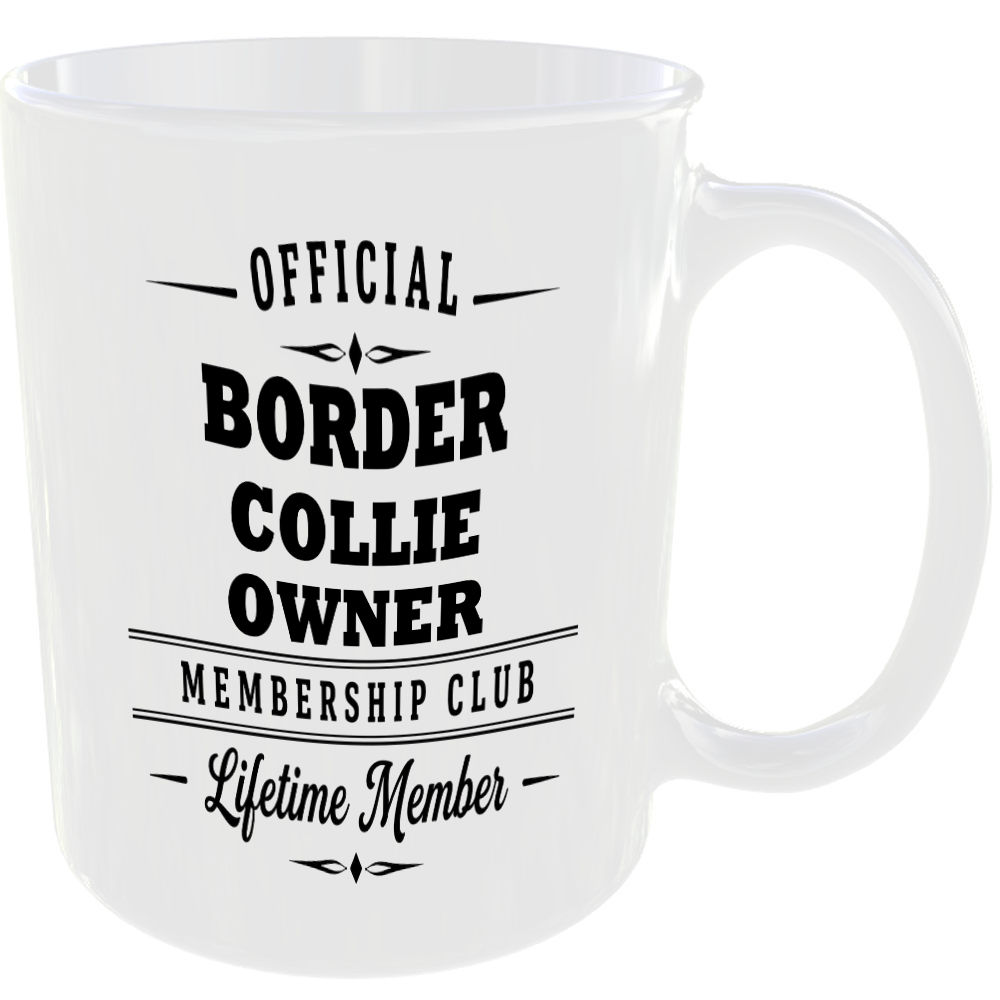 Official Border Collie Owner Membership Club Funny Ceramic Mug Novelty Gift - Image 2