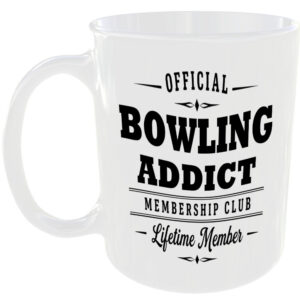 Official Bowling Addict Membership Club Funny Ceramic Mug Sports Fitness Fan Tea