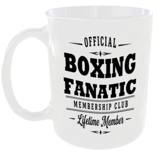 Official Boxing Fanatic Membership Club Funny Ceramic Mug Sports Fitness Fan Tea