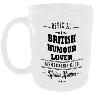 Official British Humour Lover Membership Club Funny Ceramic Mug Birthday Gift ☕