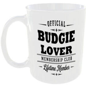 Official Budgie Lover Membership Club Funny Ceramic Mug Bird Lover Gift