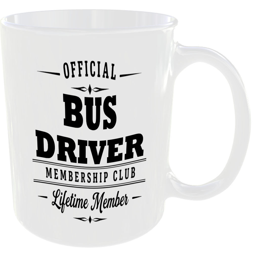 Official Bus Driver Membership Club Funny Ceramic Mug Work Colleague Gift - Image 2