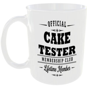 Official Cake Tester Membership Club Funny Ceramic Mug Food Lover Kitchen Gift