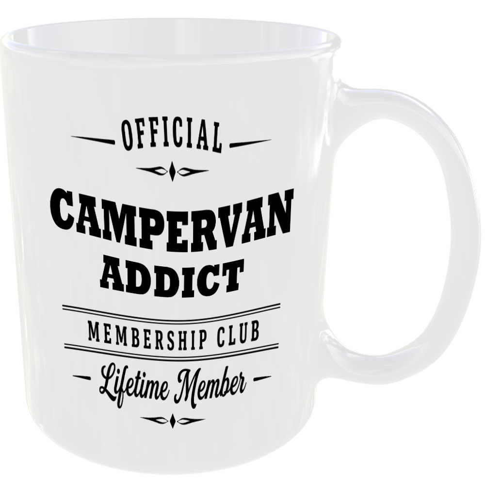 Official Campervan Addict Membership Club Funny Ceramic Mug Outdoor Hobby Gift - Image 2