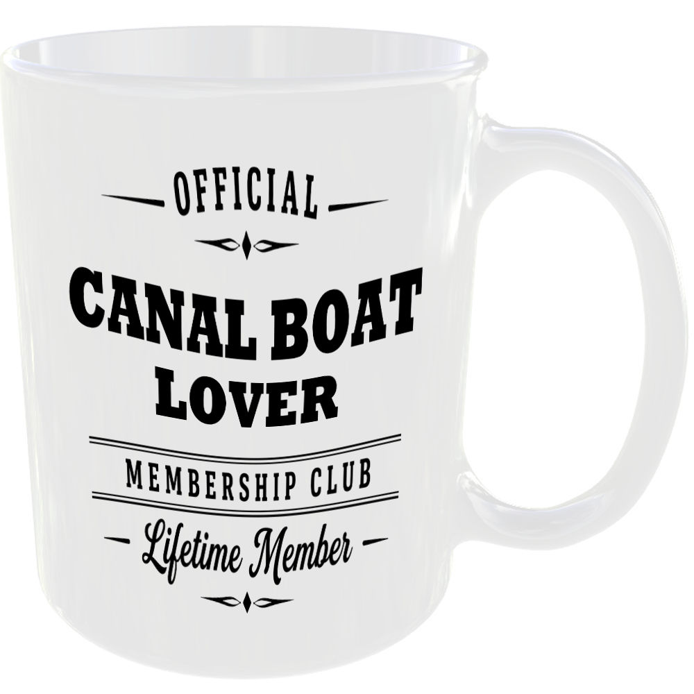 Official Canal Boat Lover Membership Club Funny Ceramic Mug Travel Holiday Gift - Image 2