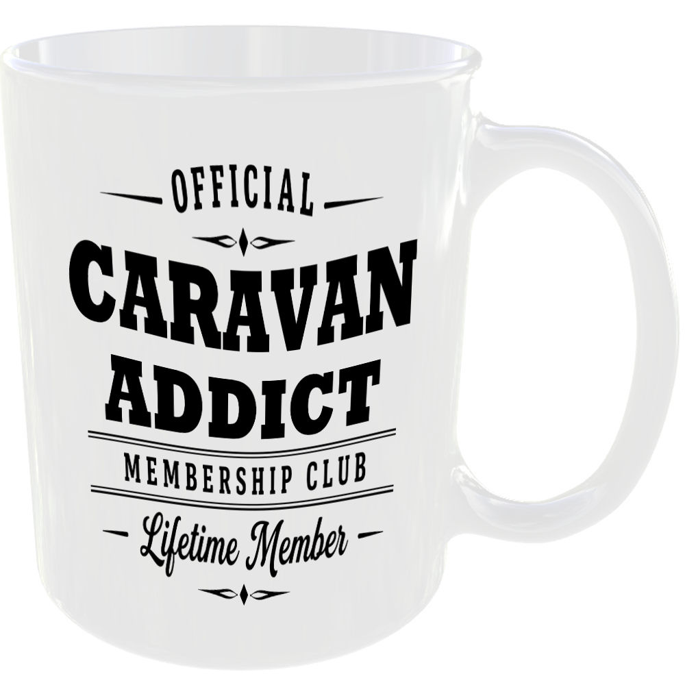 Official Caravan Addict Membership Club Funny Ceramic Mug Outdoor Hobby Birthday - Image 2
