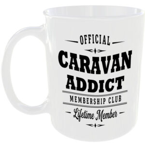 Official Caravan Addict Membership Club Funny Ceramic Mug Outdoor Hobby Birthday