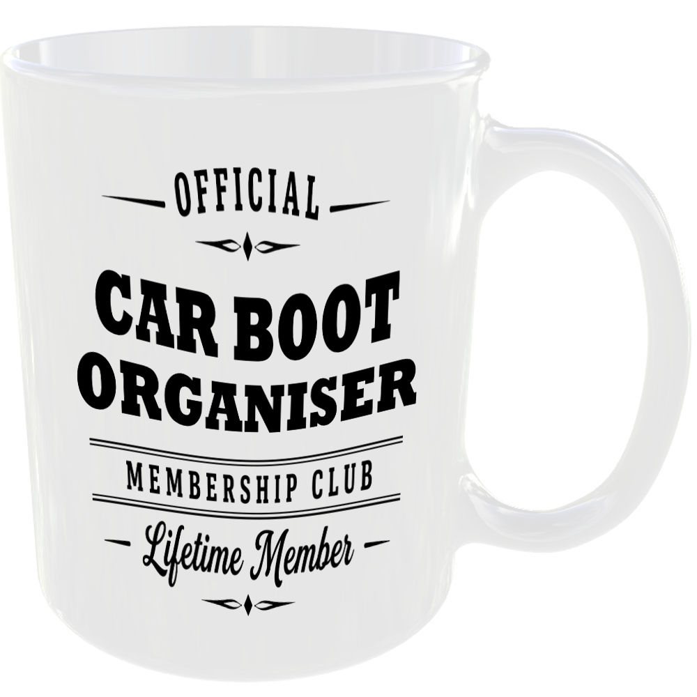 Official Car Boot Organiser Membership Club Funny Car Lover Ceramic Mug Gift - Image 2