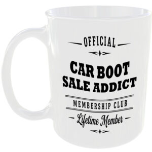 Official Car Boot Sale Addict Membership Club Funny Ceramic Mug Collector Hobby