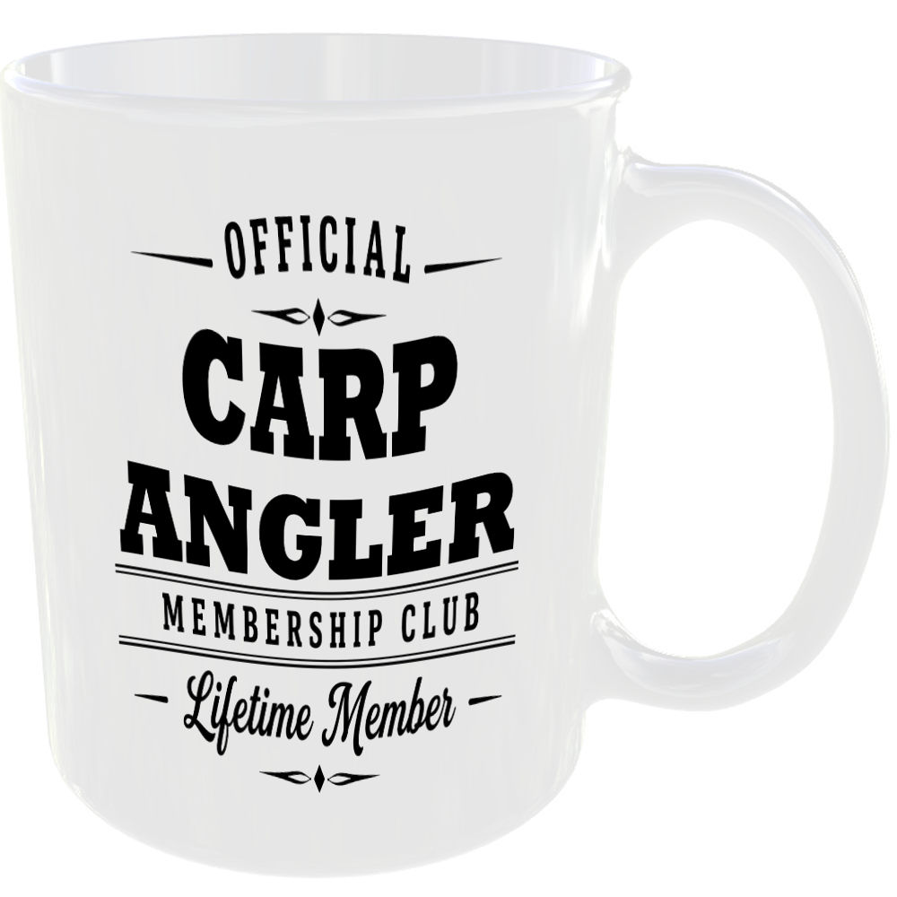 Official Carp Angler Membership Club Funny Ceramic Mug Outdoor Hobby Adventure - Image 2
