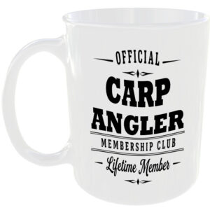 Official Carp Angler Membership Club Funny Ceramic Mug Outdoor Hobby Adventure