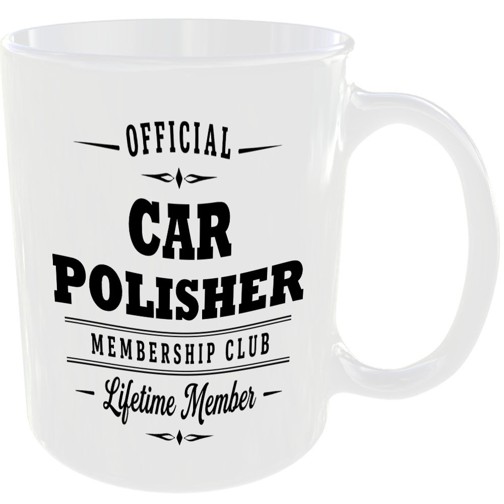 Official Car Polisher Membership Club Funny Ceramic Mug Car Enthusiast Gift - Image 2