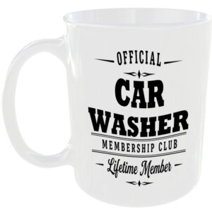 Official Car Washer Membership Club Funny Ceramic Mug Car Enthusiast Gift