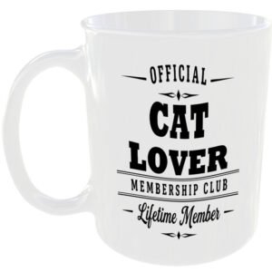 Official Cat Lover Membership Club Funny Ceramic Mug Pet Owner Birthday Gift Tea