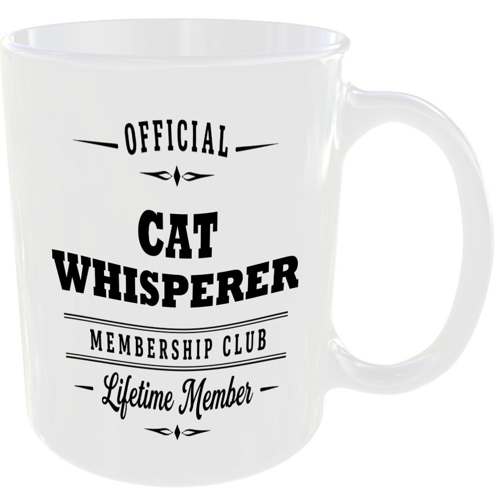Official Cat Whisperer Membership Club Funny Ceramic Mug Pet Lover Birthday - Image 2