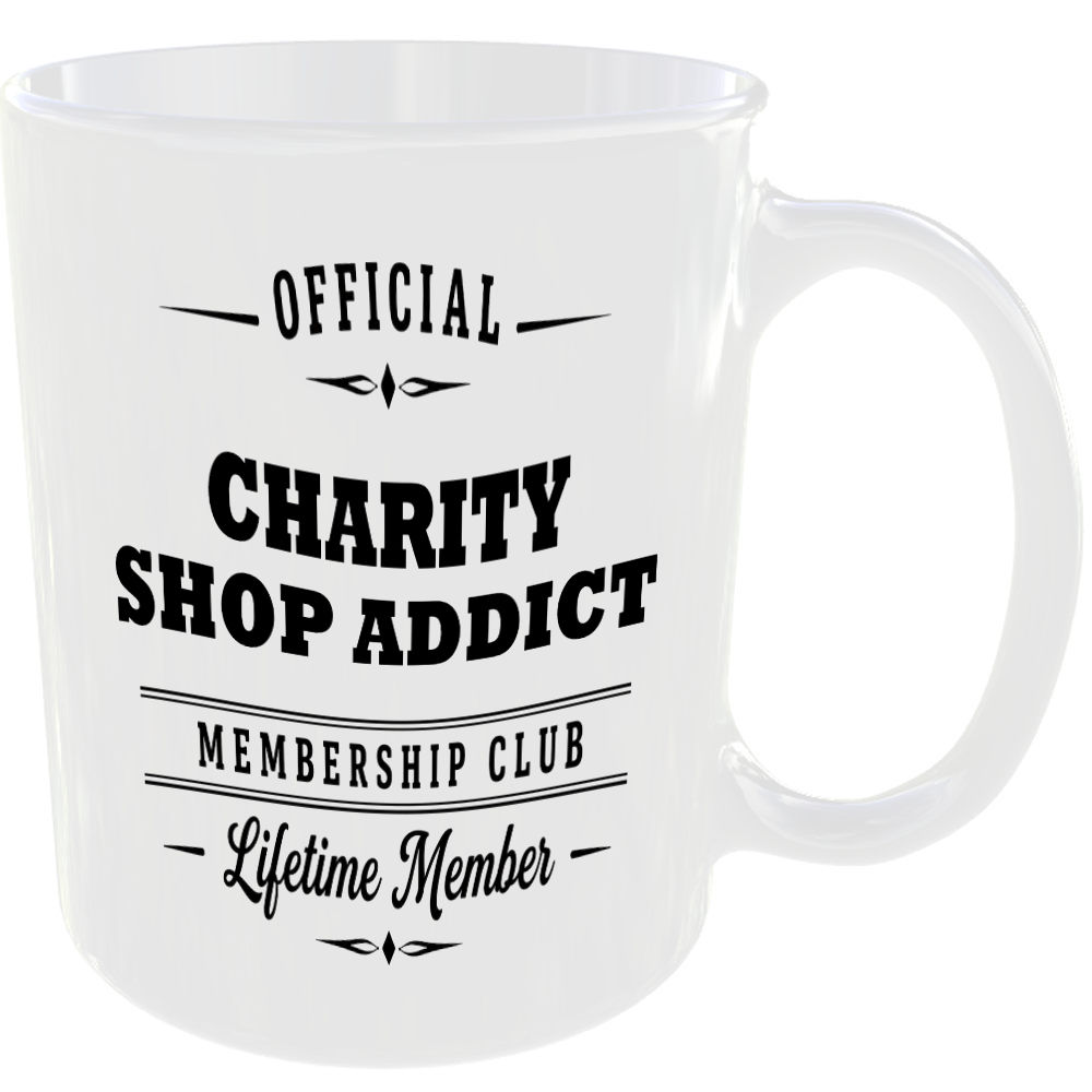 Official Charity Shop Addict Membership Club Funny Ceramic Mug Collector Hobby - Image 2