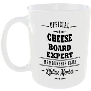 Official Cheese Board Expert Membership Club Funny Foodie Ceramic Mug Gift