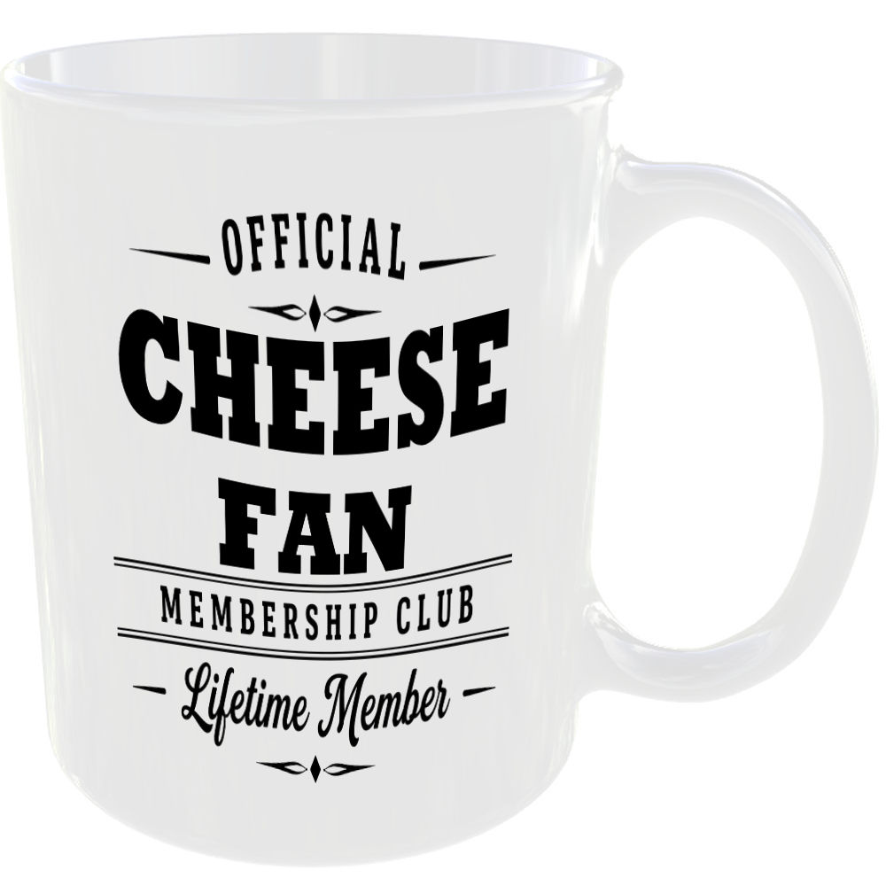 Official Cheese Fan Membership Club Funny Ceramic Mug Foodie Kitchen Tea Coffee - Image 2