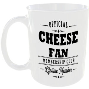 Official Cheese Fan Membership Club Funny Ceramic Mug Foodie Kitchen Tea Coffee