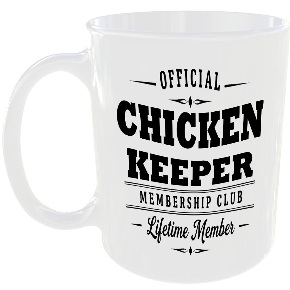 Official Chicken Keeper Membership Club Funny Ceramic Mug Birthday Gift Tea Cup