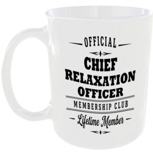Official Chief Relaxation Officer Membership Club Funny Mug
