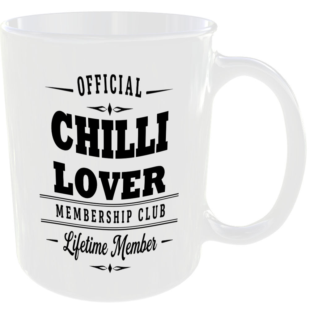Official Chilli Lover Membership Club Funny Ceramic Mug Birthday Gift Tea Coffee - Image 2