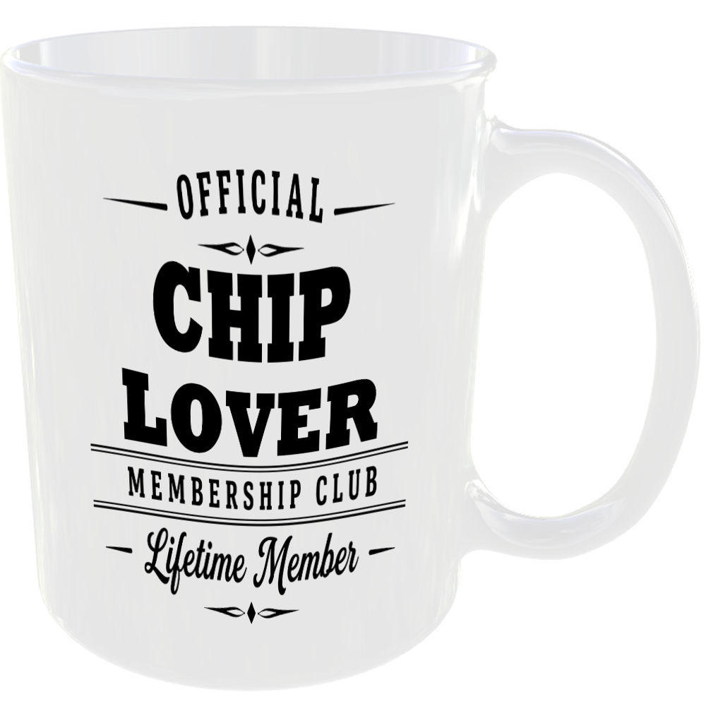 Official Chip Lover Membership Club Funny Ceramic Mug Birthday Gift Tea Coffee ☕ - Image 2
