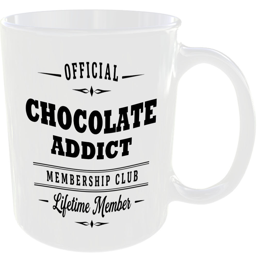 Official Chocolate Addict Membership Club Funny Ceramic Mug Foodie Kitchen Tea ☕ - Image 2