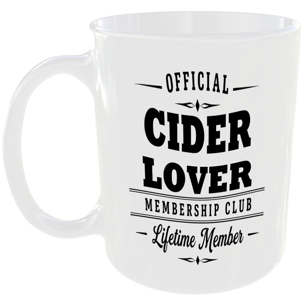 Official Cider Lover Membership Club Funny Ceramic Mug Foodie Drink Kitchen Gift