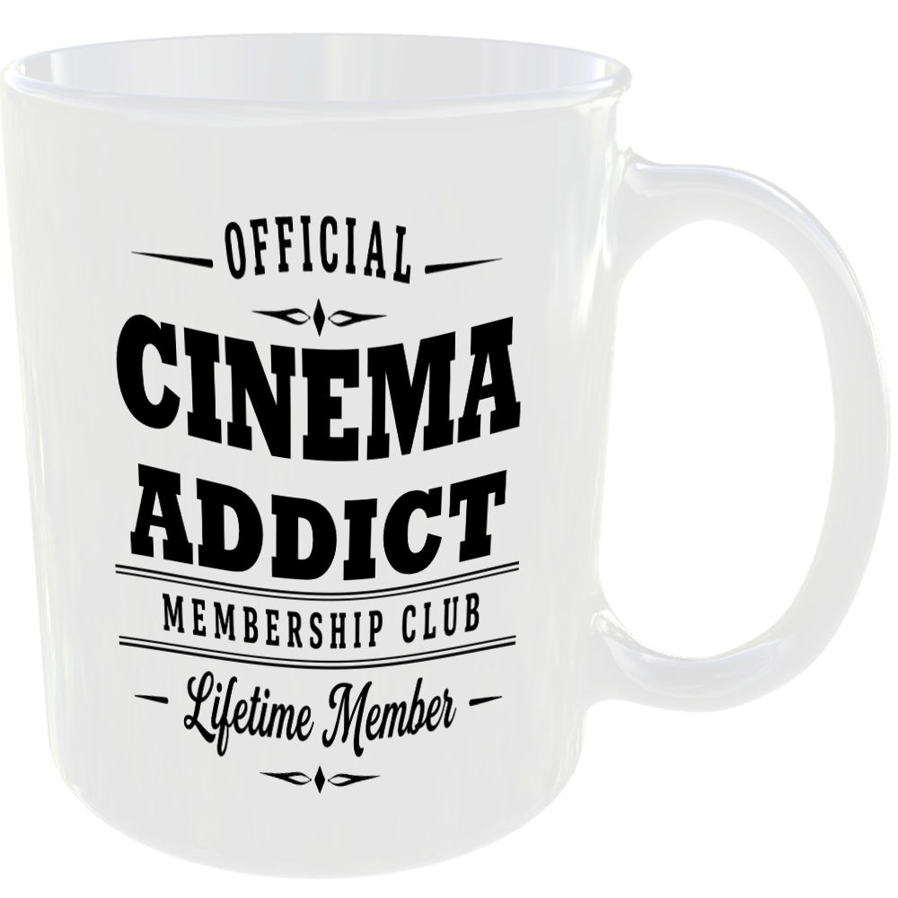 Official Cinema Addict Membership Club Funny Ceramic Mug Entertainment Fan Gift - Image 2