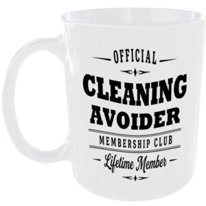 Official Cleaning Avoider Membership Club Funny Ceramic Mug Home Novelty Humour
