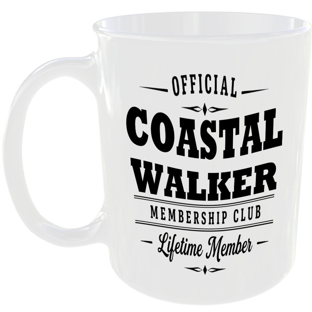 Official Coastal Walker Membership Club Funny Ceramic Mug Outdoor Hobby Birthday