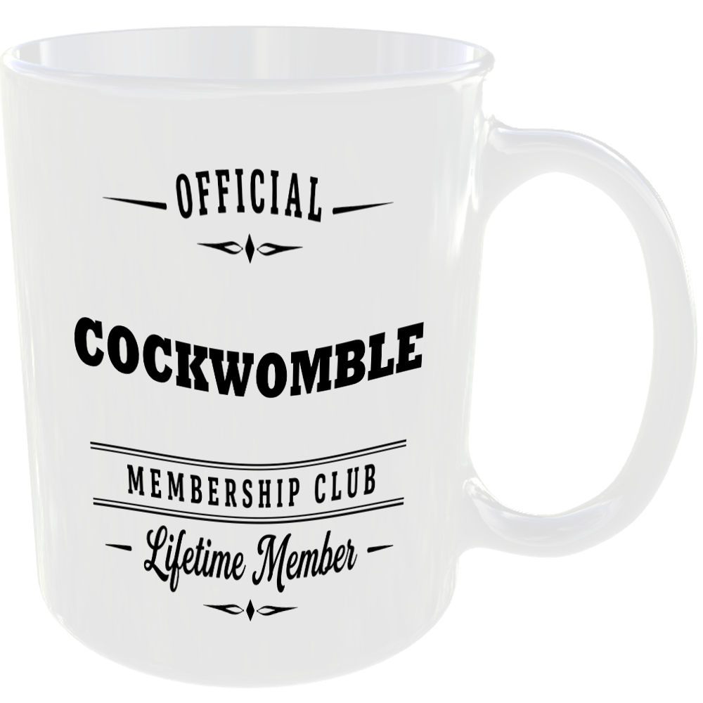 Official Cockwomble Membership Club Funny Ceramic Mug Birthday Gift Tea Coffee - Image 2