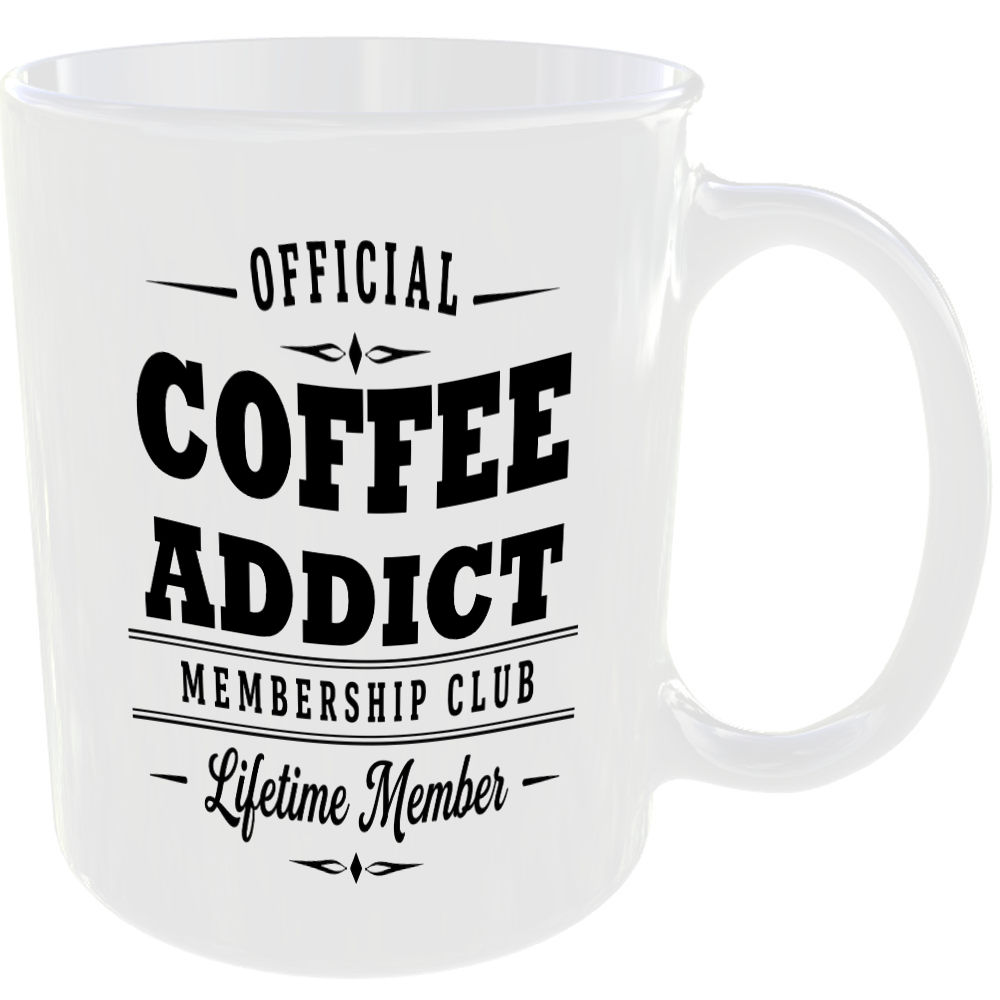 Official Coffee Addict Membership Club Funny Ceramic Mug Tea Coffee Kitchen Cup - Image 2