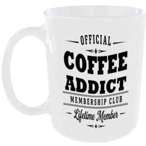 Official Coffee Addict Membership Club Funny Ceramic Mug Tea Coffee Kitchen Cup