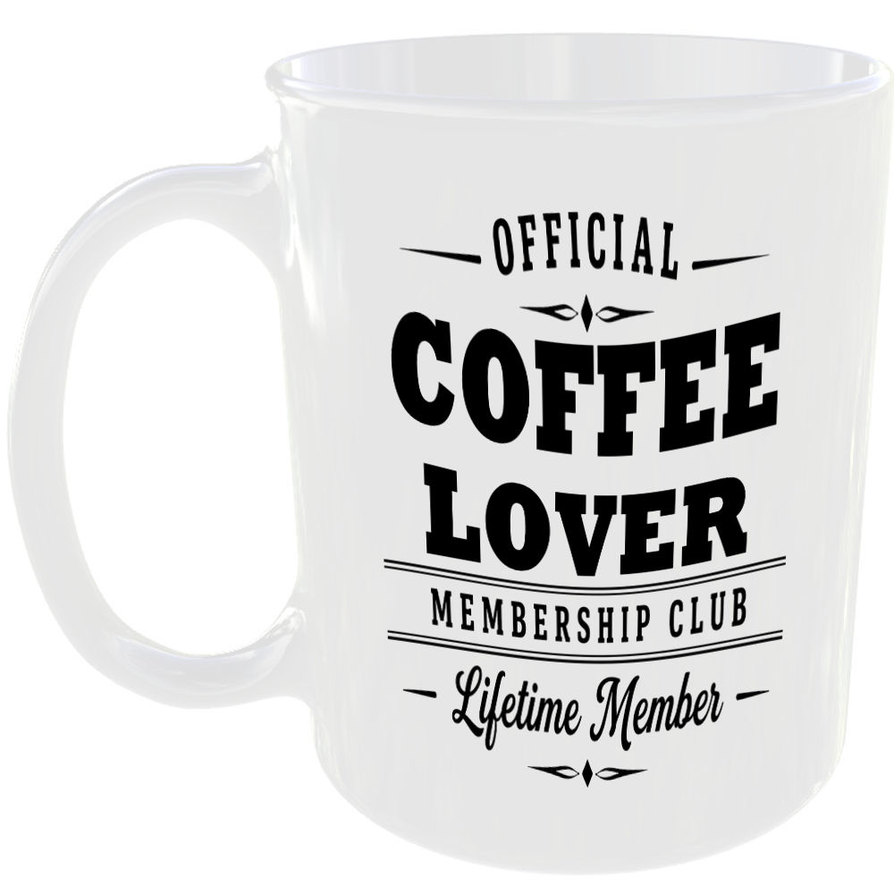 Official Coffee Lover Membership Club Funny Ceramic Mug Tea Coffee Kitchen Cup ☕