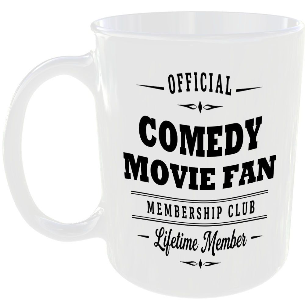 Official Comedy Movie Fan Membership Club Funny Ceramic Mug Entertainment Gift