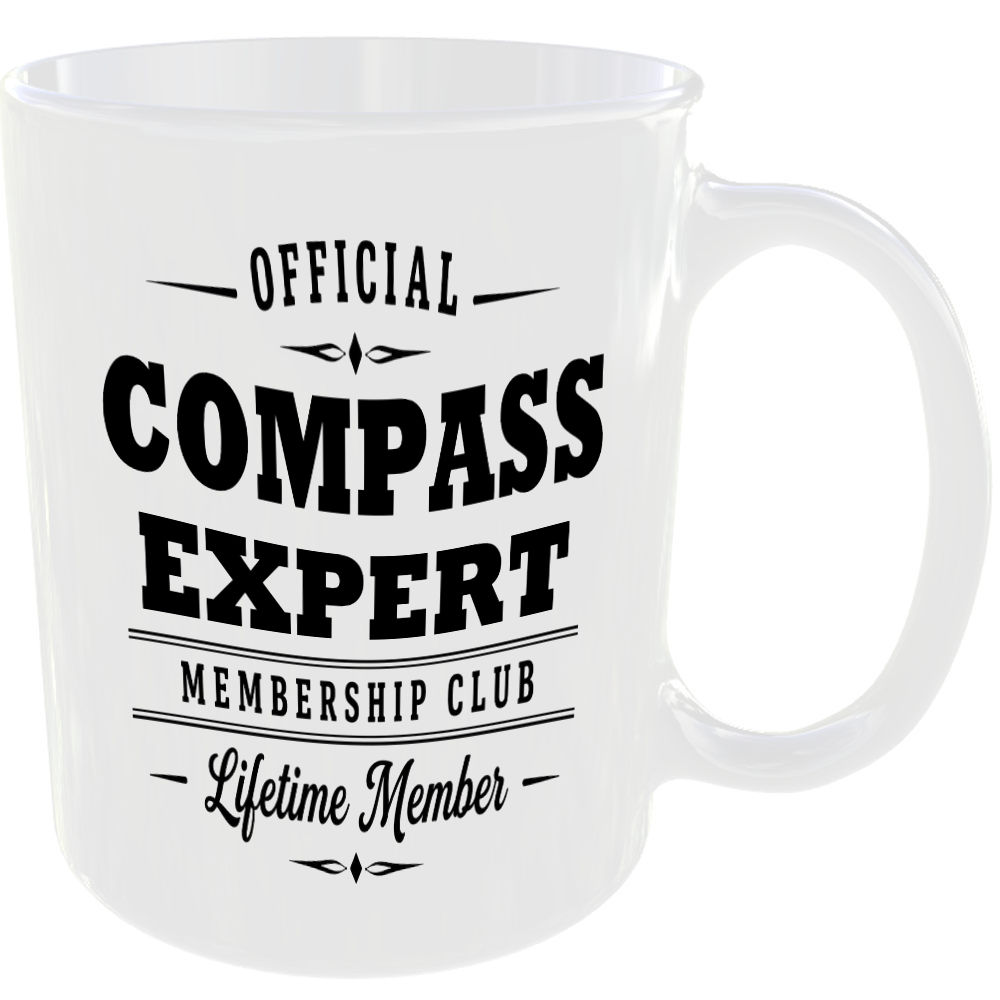 Official Compass Expert Membership Club Funny Ceramic Mug Outdoor Hobby Birthday - Image 2