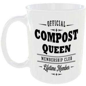 Official Compost Queen Membership Club Funny Ceramic Mug Gardening Birthday Gift
