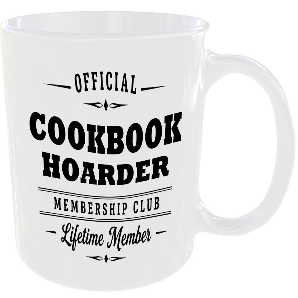 Official Cookbook Hoarder Membership Club Funny Foodie Ceramic Mug Gift - Image 2