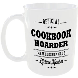 Official Cookbook Hoarder Membership Club Funny Foodie Ceramic Mug Gift
