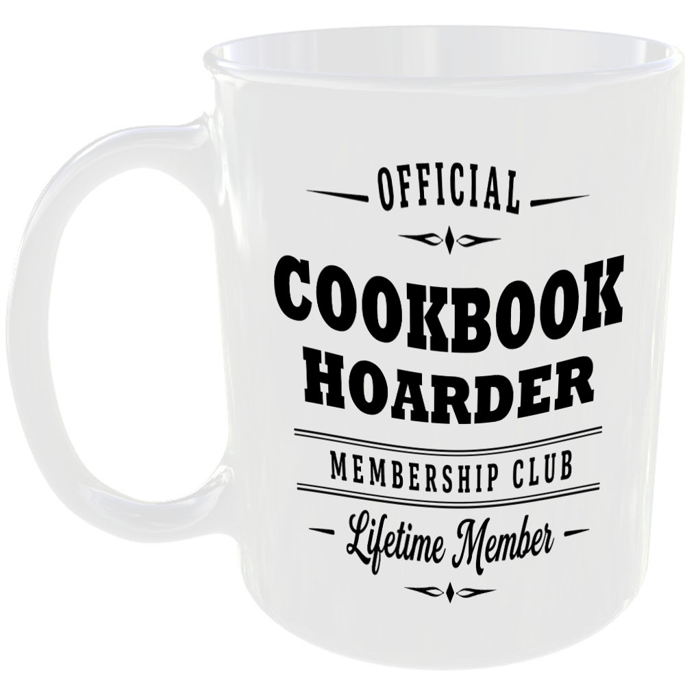 Official Cookbook Hoarder Membership Club Funny Foodie Ceramic Mug Gift